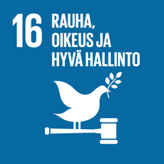 16. Rauha, oikeus ja hyvä hallinto